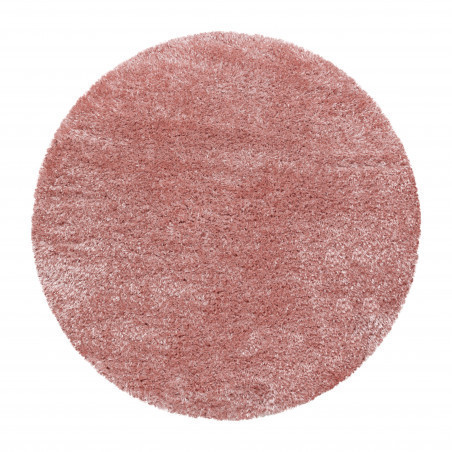 Kusový koberec Brilliant Shaggy 4200 Rose kruh č.1