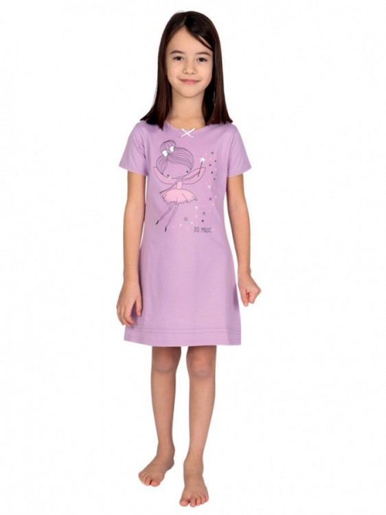 Dívčí košile Sarafina fialová s panenkou č.1