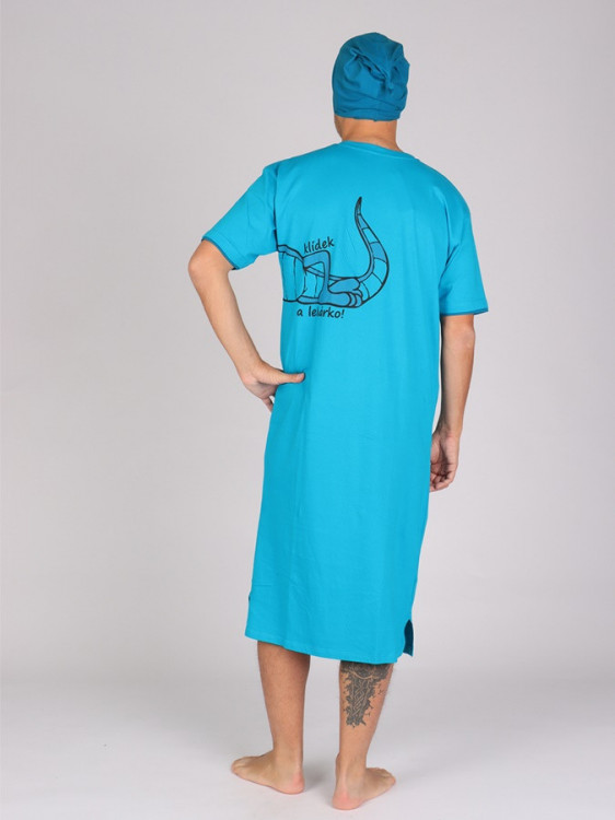 Pánská noční košile LUCIUS modrá č.2