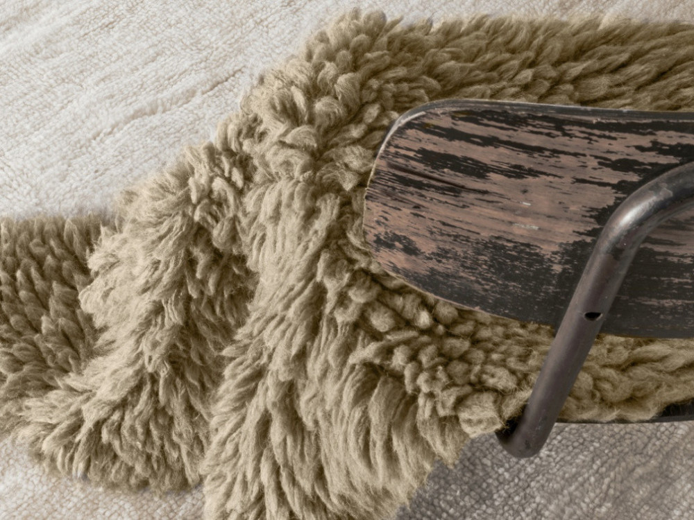 Vlněný koberec Woolly - Sheep Beige č.8