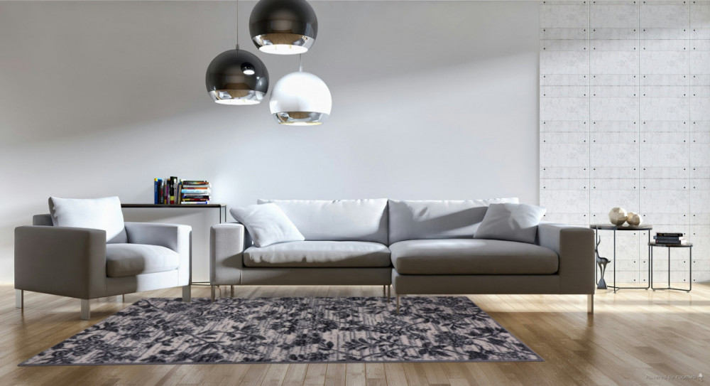 AKCE: Kusový koberec Flowers grey č.9