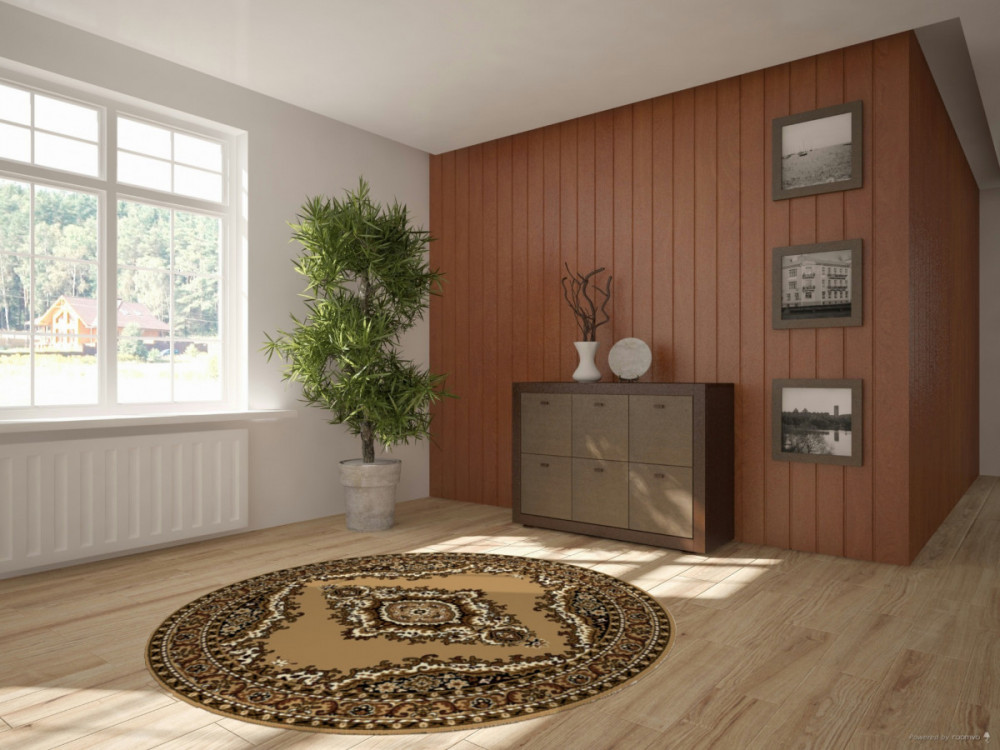 AKCE: Kusový koberec TEHERAN T-102 beige kruh č.6