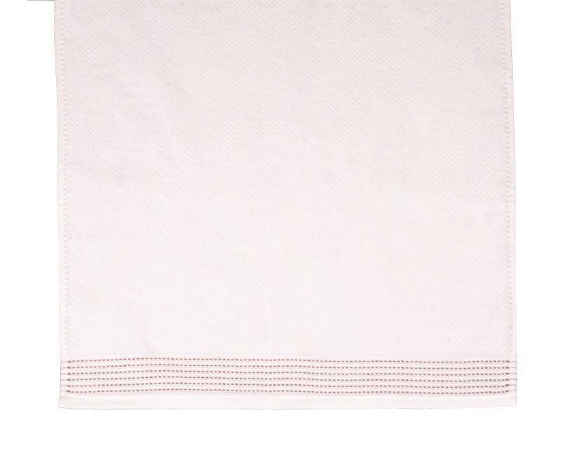 Luxusní froté osuška s velurem ARLETTE bílá 70x140 cm č.3