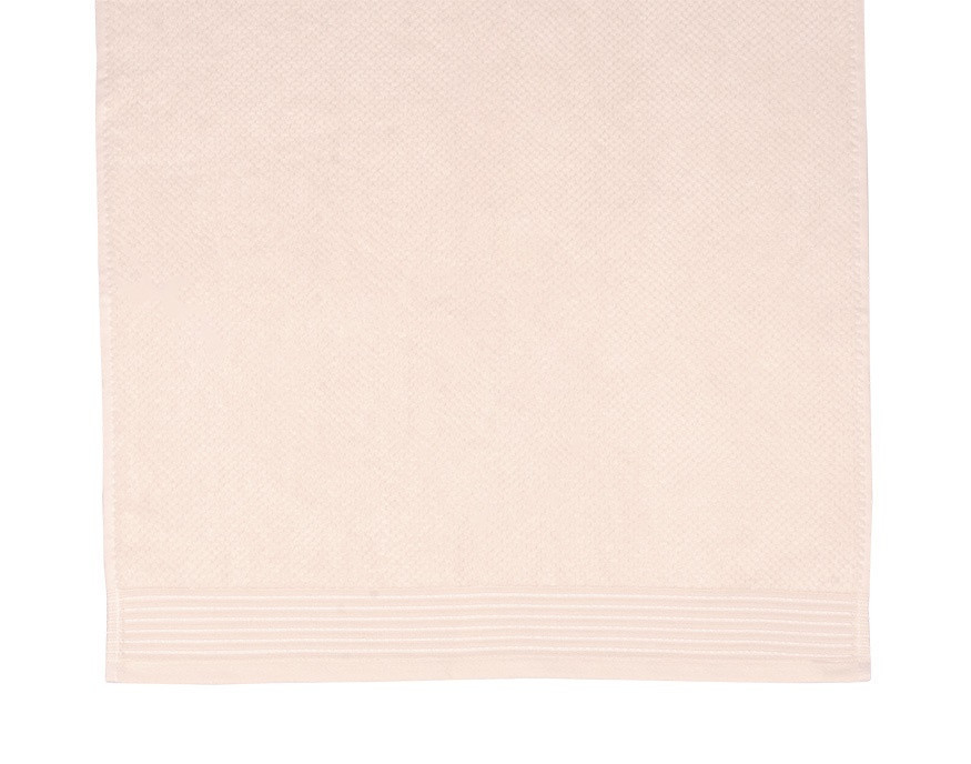 Luxusní froté osuška s velurem ARLETTE krémová 70x140 cm č.2