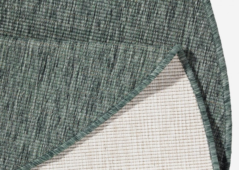 Kusový koberec Twin-Wendeteppiche 103095 green cream kruh – na ven i na doma č.2