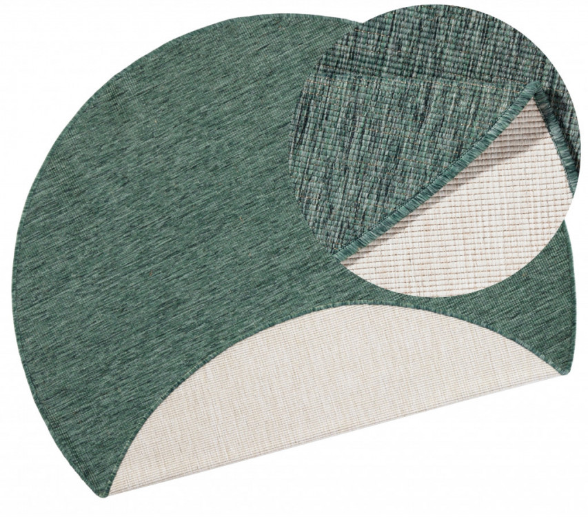 Kusový koberec Twin-Wendeteppiche 103095 green cream kruh – na ven i na doma č.5