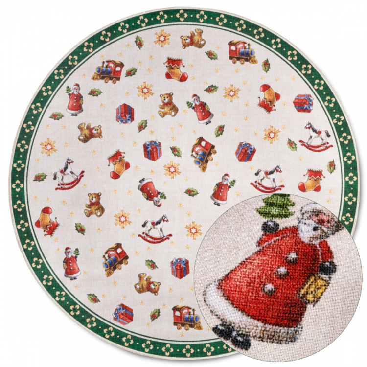 Kusový koberec Villeroy & Boch Toy's delight s potiskem 106193 Green, Multicolor kruh č.8