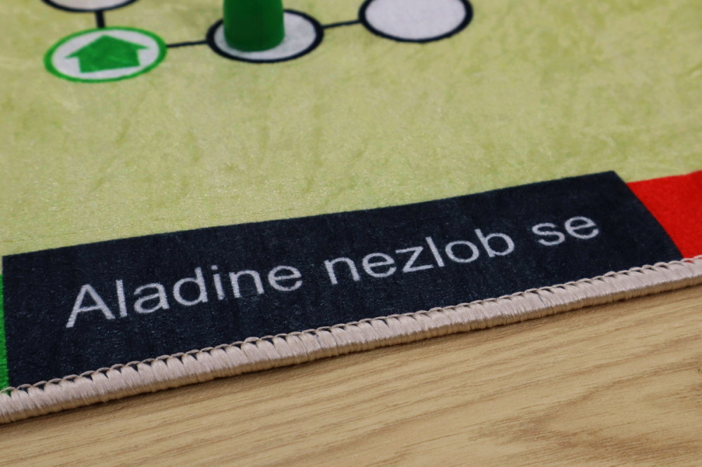 Aladinovo Člověče nezlob se + figurky a kostka, kusový koberec č.11