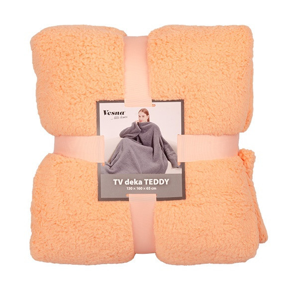 Relaxační deka TEDDY broskvová č.2