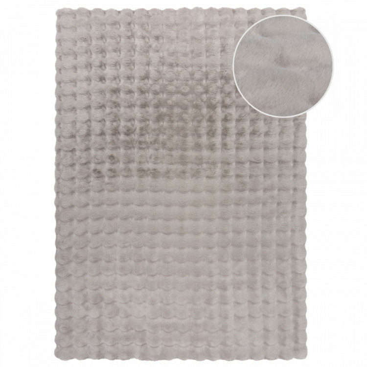 Kusový koberec Waffle Faux Fur Grey č.2