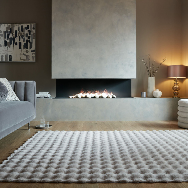 Kusový koberec Waffle Faux Fur Grey č.3