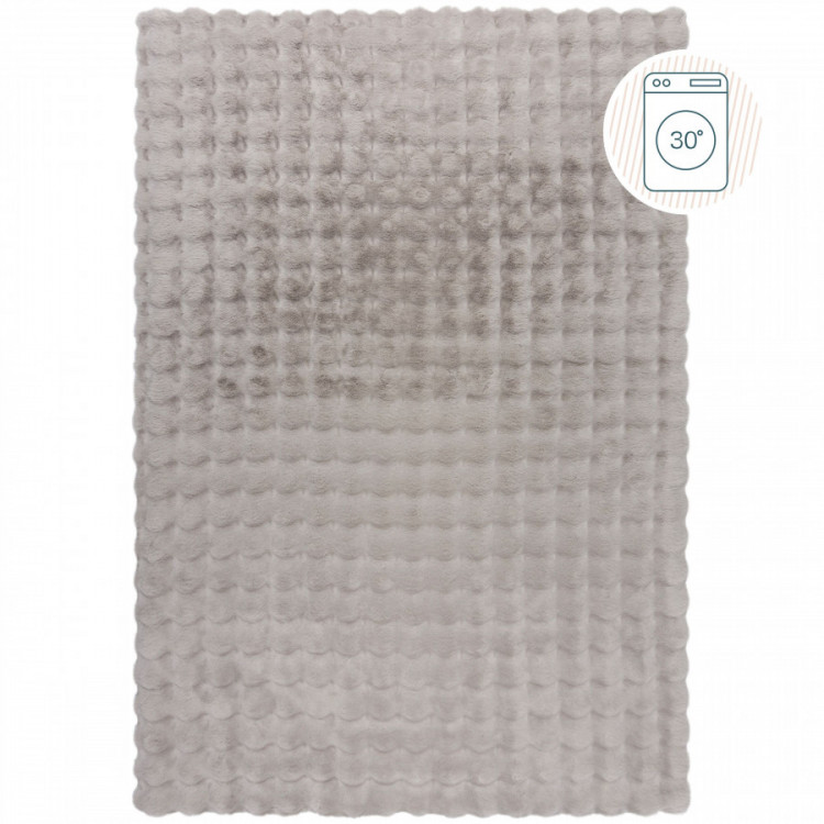 Kusový koberec Waffle Faux Fur Grey č.7