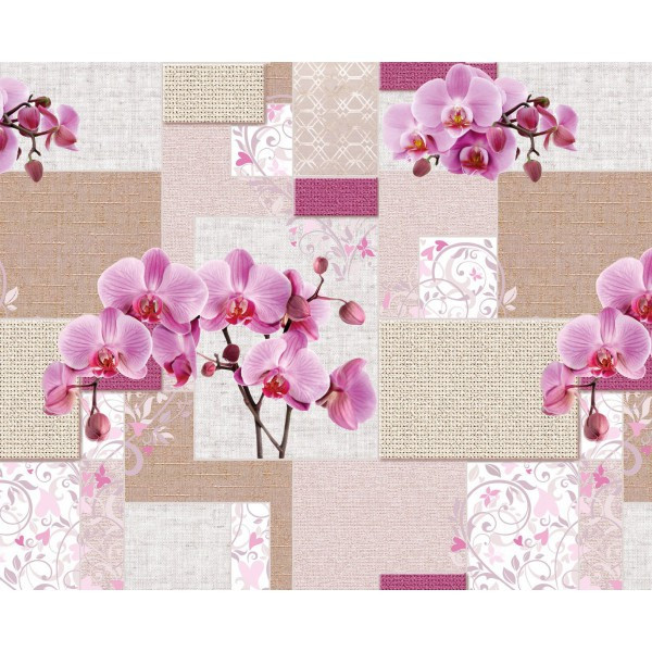 Ubrusovina PVC metráž ORCHIDEJ šíře 140 cm č.1