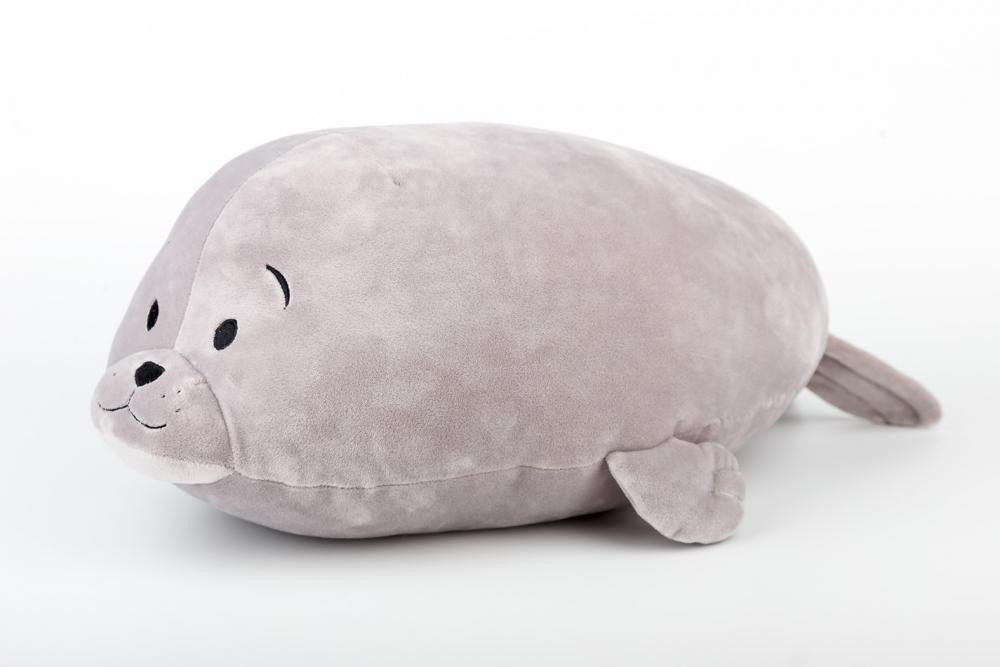 Plyšák polštářek TULEŇ šedý 55 cm č.2