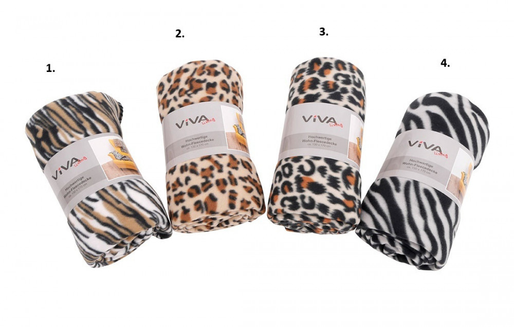 Deka fleece Afrika 130x170 cm č.1
