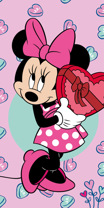 Dětská osuška Minnie Pink 70x140 cm č.1