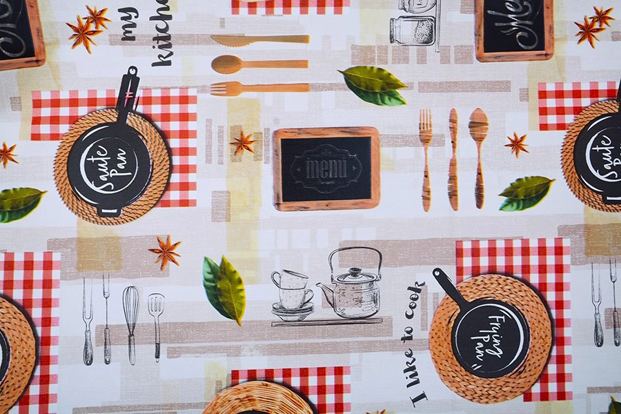 Ubrusovina PVC metráž MY KITCHEN šíře 140 cm č.1