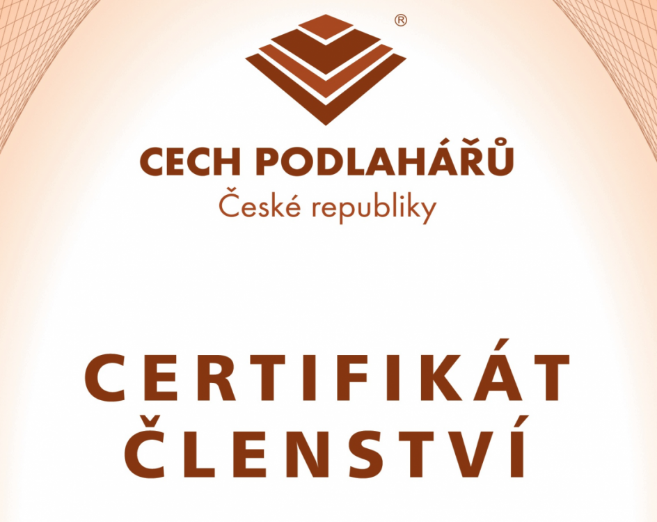 Získali jsme Certifikát Cechu podlahářů ČR