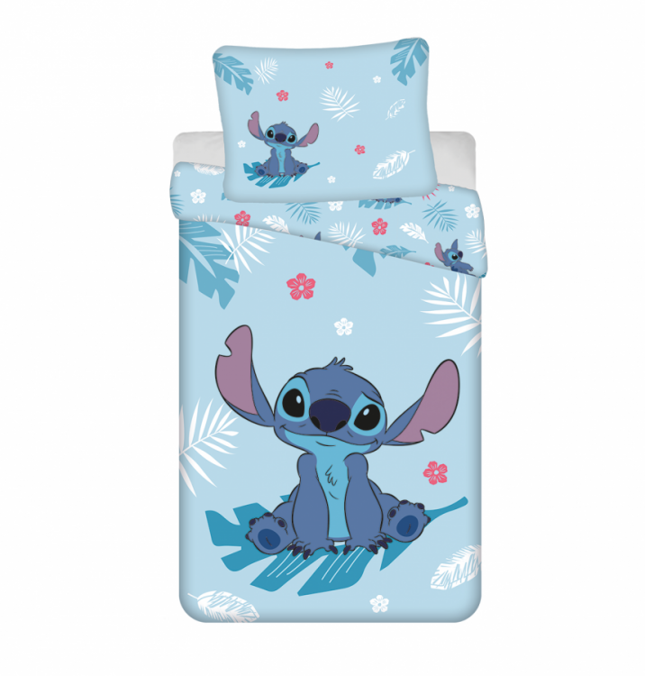 Dětské povlečení Lilo & Stitch Blue 140x200 a 70x90 cm č.1