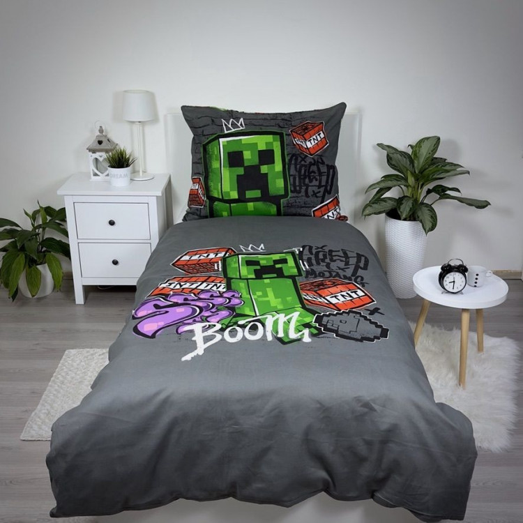 Dětské povlečení Minecraft Metro ART 140x200 a 70x90 cm č.3