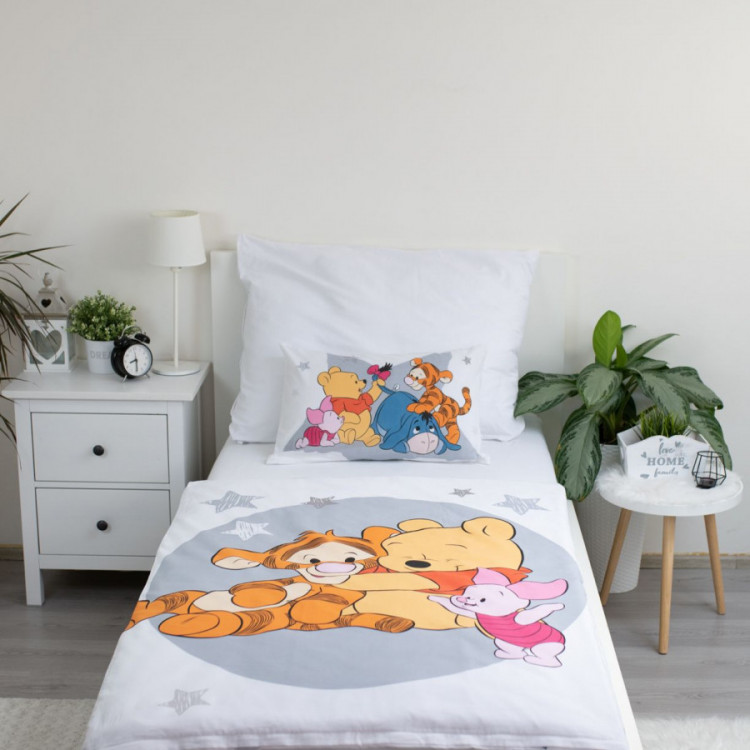 Povlečení bavlna MEDVÍDEK PÚ Stars baby 40x60 a 100x135 cm č.2