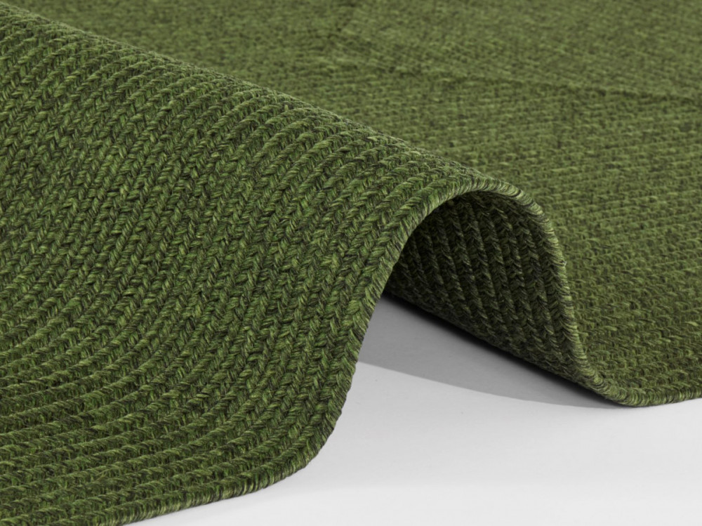 Kusový koberec Braided 105554 Green kruh – na ven i na doma č.2