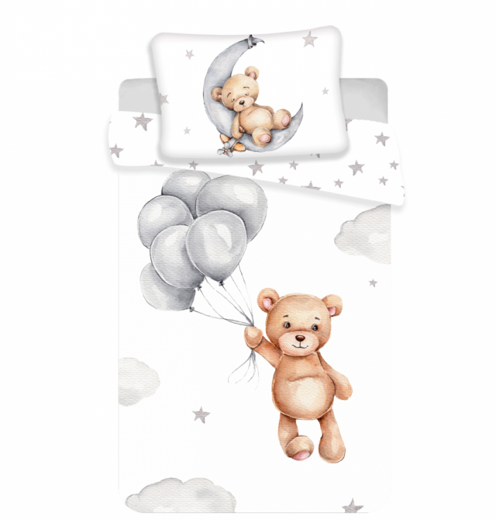 Povlečení bavlna MEDVÍDEK BABY 40x60 a 100x135 cm č.1