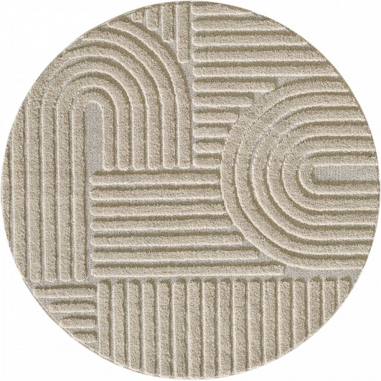 Kusový koberec Art 1121 Beige kruh č.1