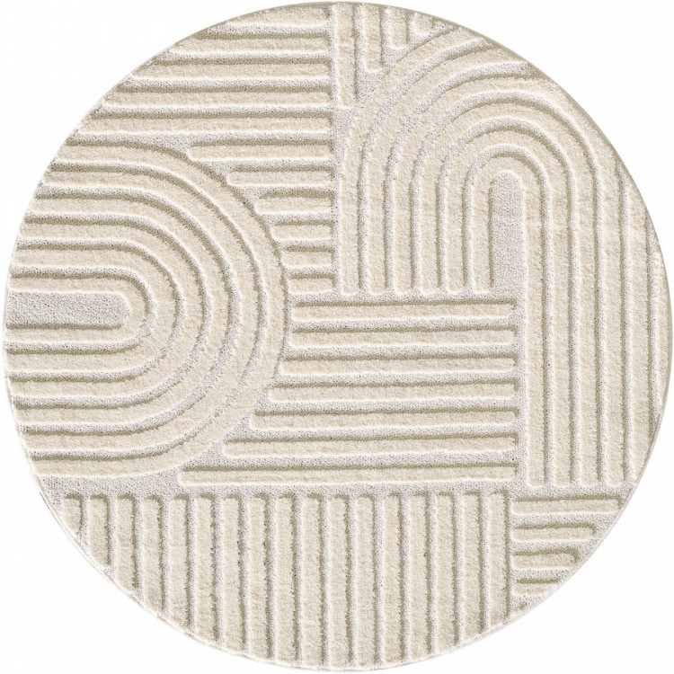 Kusový koberec Art 1121 Cream kruh č.1
