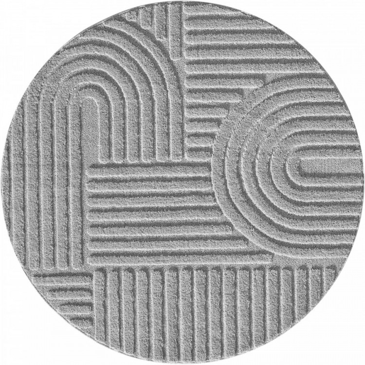 Kusový koberec Art 1121 Silver kruh č.1