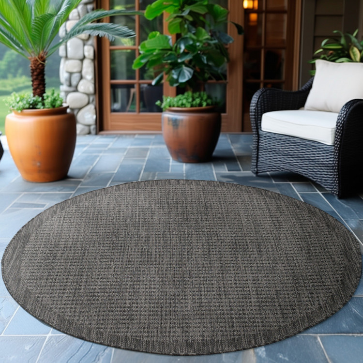 Kusový koberec Giza 1410 Black kruh č.3