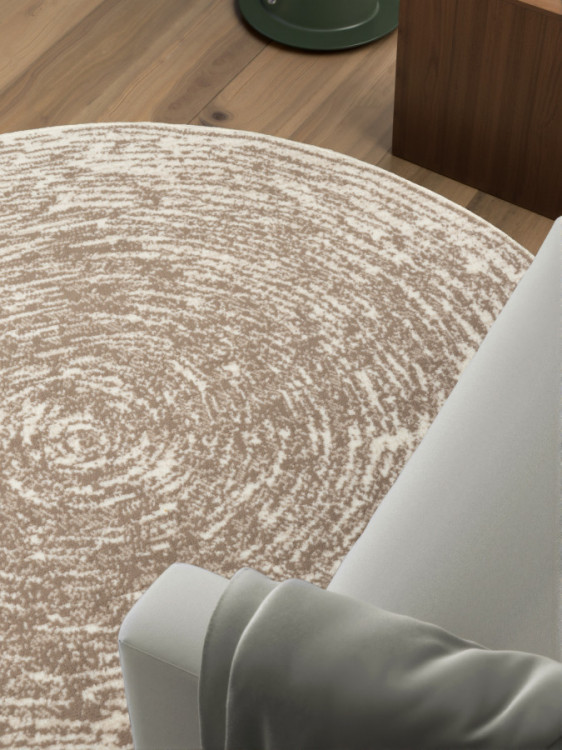 Kusový koberec Gloria Cavallo Creme Beige kruh č.3