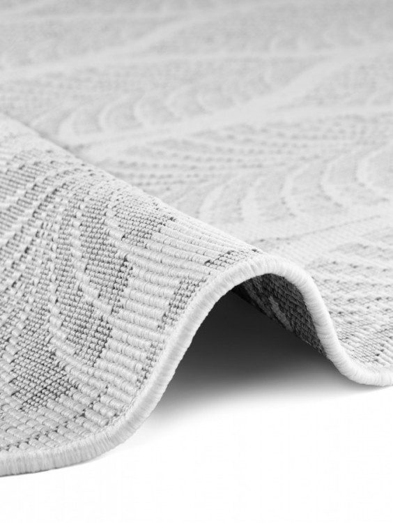Kusový koberec Duet Liora White/Gray kruh - na ven i na doma č.7