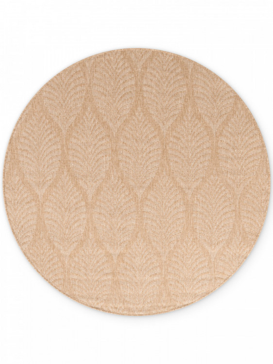Kusový koberec Duet Liora Beige/White kruh - na ven i na doma č.1