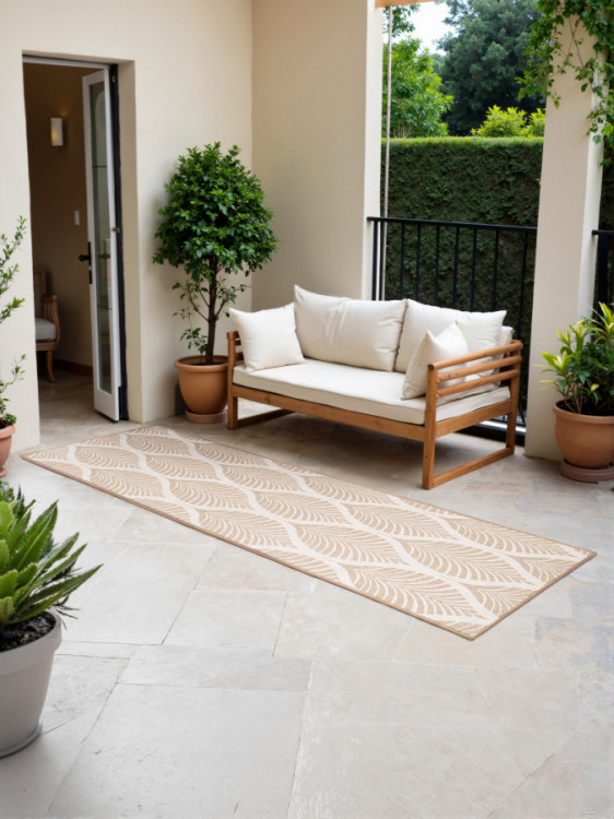 Běhoun Duet Liora Beige/White - na ven i na doma č.5