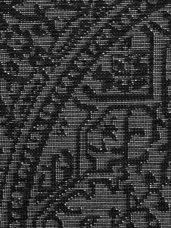 Kusový koberec Duet Kona 106248 Black/White kruh - na ven i na doma č.4