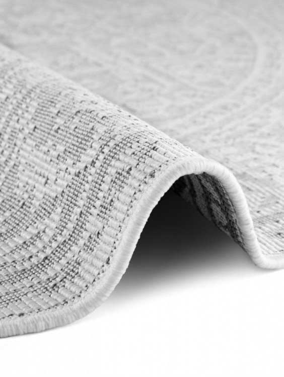 Kusový koberec Duet Kona White/Gray kruh - na ven i na doma č.7