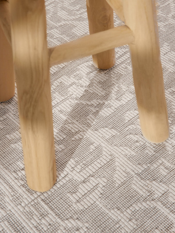 Kusový koberec Duet Kona White/Gray kruh - na ven i na doma č.10