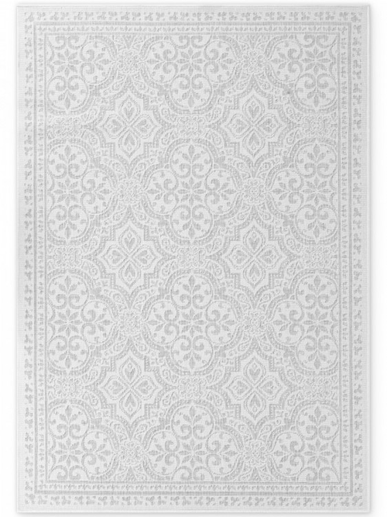 Kusový koberec Duet Rosel White/Gray - na ven i na doma č.1