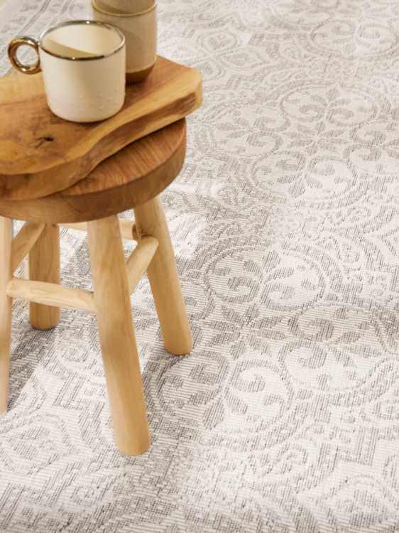 Kusový koberec Duet Rosel White/Gray - na ven i na doma č.10