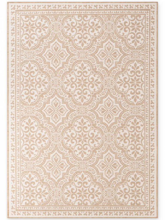Kusový koberec Duet Rosel Beige/White - na ven i na doma č.2