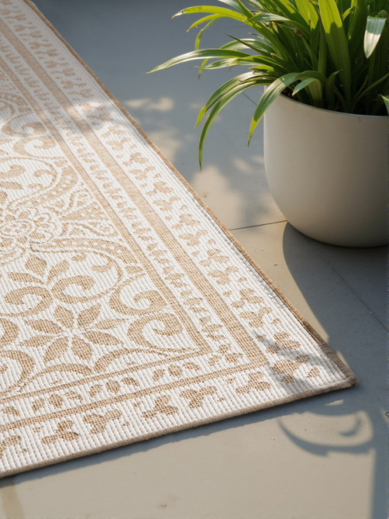 Kusový koberec Duet Rosel Beige/White - na ven i na doma č.6