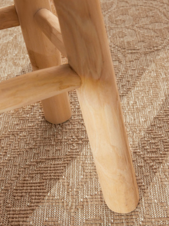 Kusový koberec Duet Rosel Beige/White kruh - na ven i na doma č.10