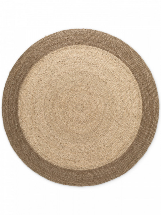 Kusový koberec Jutta Natur Ivory/Grey/Beige kruh č.1