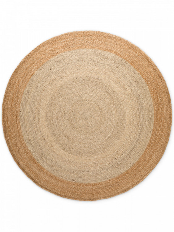 Kusový koberec Jutta Natur Ivory/Gold kruh č.1