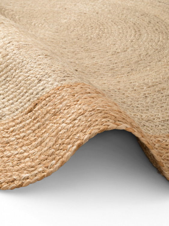 Kusový koberec Jutta Natur Ivory/Gold kruh č.5