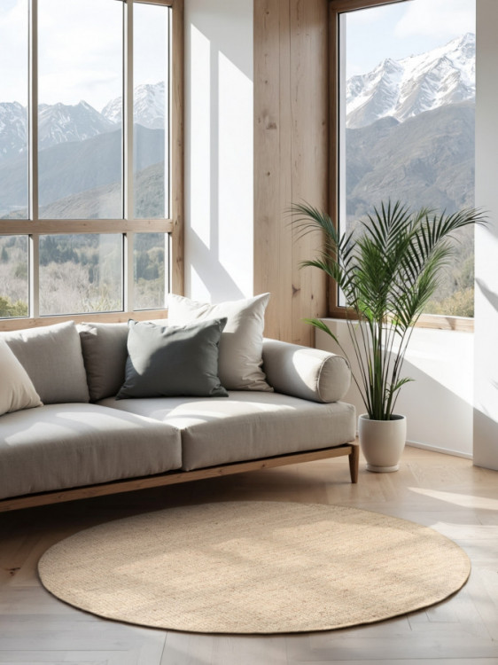 Kusový koberec Jaipur Ivory/White kruh č.3