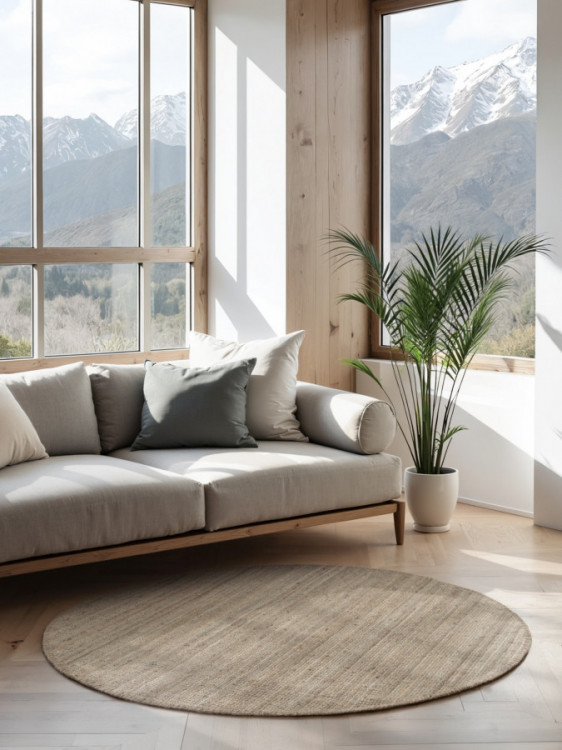 Kusový koberec Jaipur Grey/Brown kruh č.3
