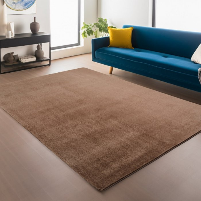 Kusový koberec Joy 1400 mocca - Kruh 200 cm průměr č.1