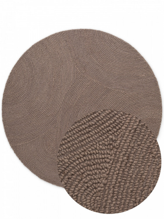 Kusový koberec Eleni 106219 Taupe kruh č.2